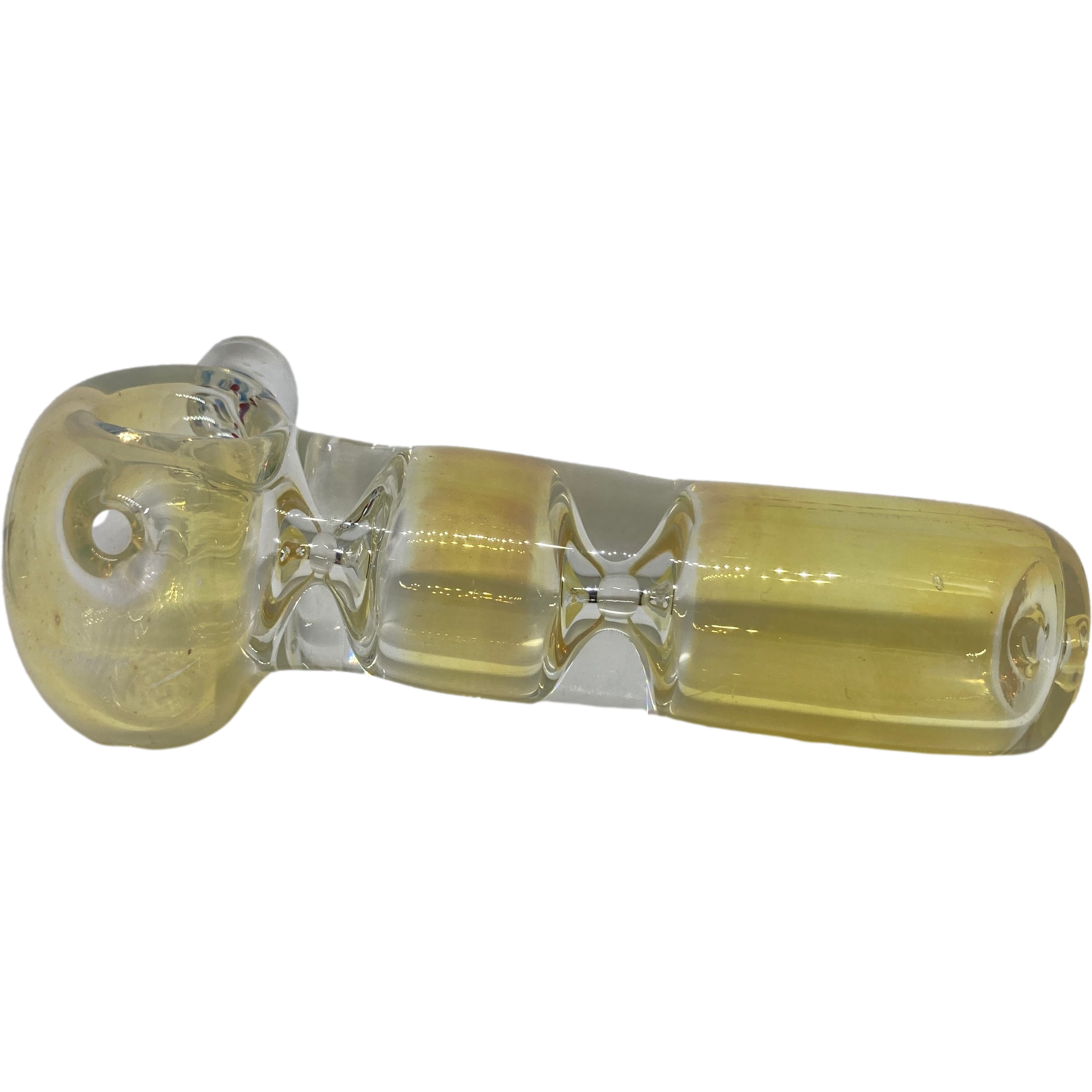 Gold Fumed Glass Pipe 4 - Heavy - Kings Pipes