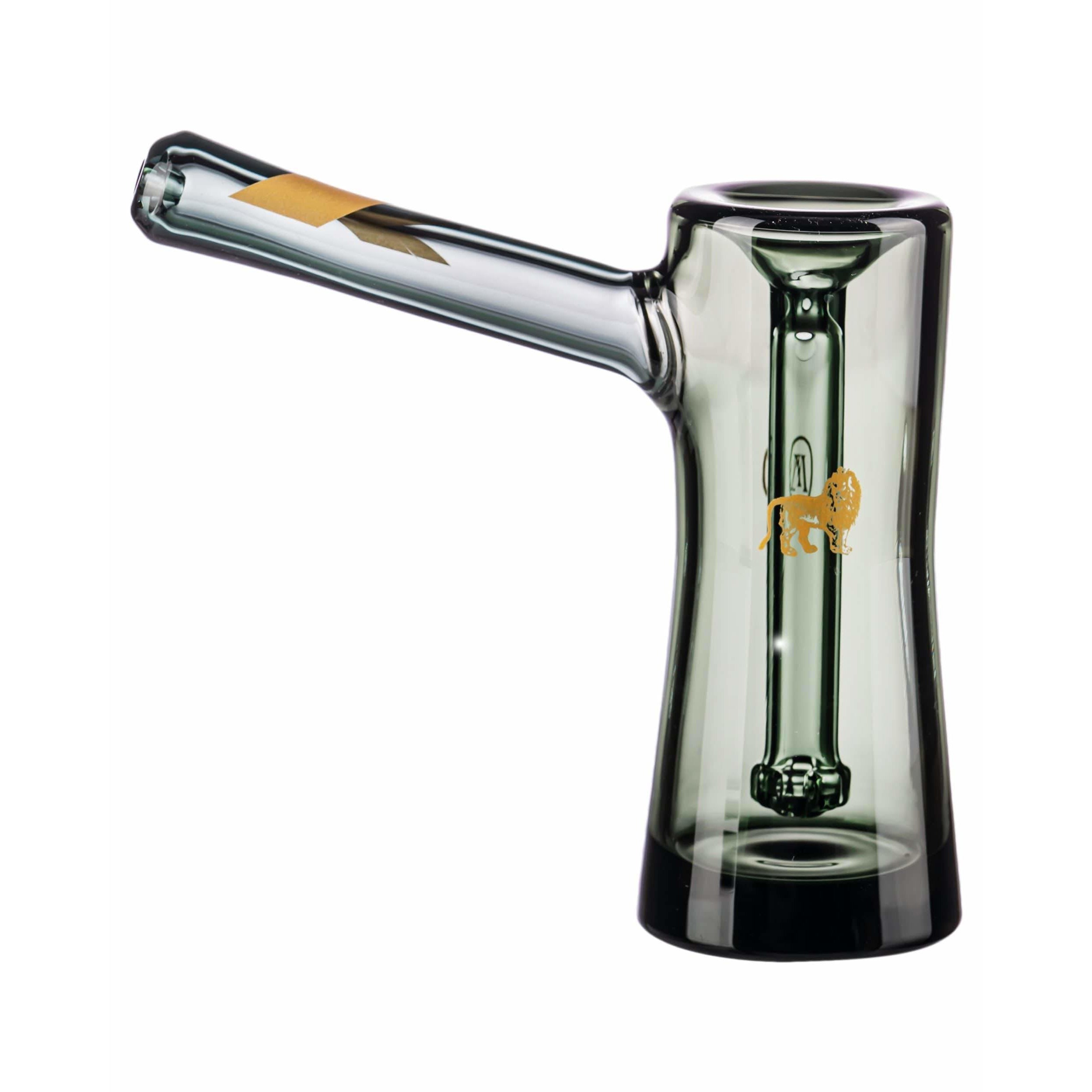 7 Clear Rasta Stripe Bubbler - Kings Pipes